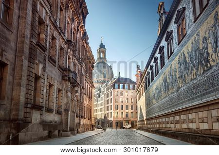 The historic center of Dresden. Germany