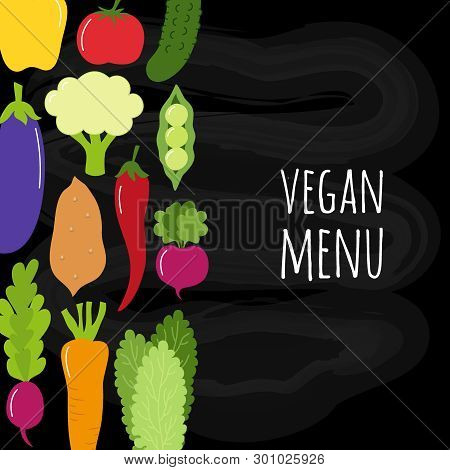 Cute Vegan Menu Vector & Photo (Free Trial) | Bigstock