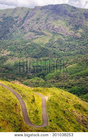 Road View From The Top Showing Its Curve Band