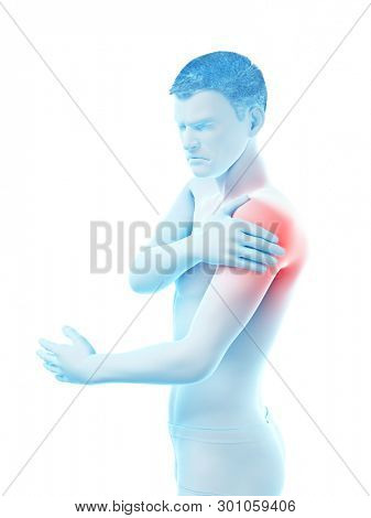 3d rendered medically accurate illustration of a painful elbow