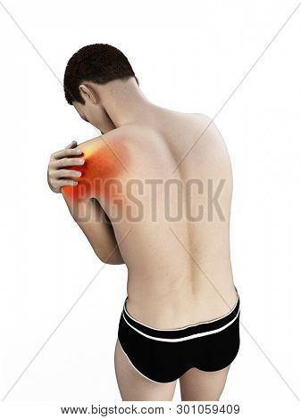 3d rendered medically accurate illustration of a painful elbow