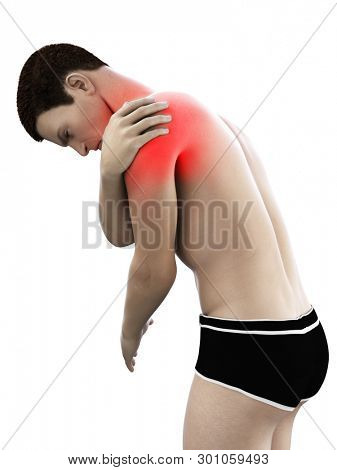 3d rendered medically accurate illustration of a painful elbow