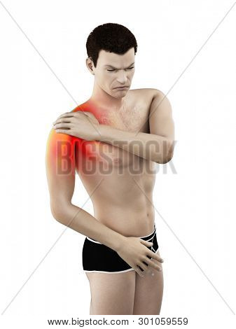 3d rendered medically accurate illustration of a painful elbow