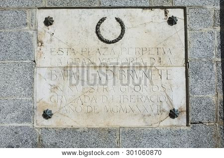 Symbols Honouring The Dictatorship Of Dictator Francisco Franco In Public Spaces