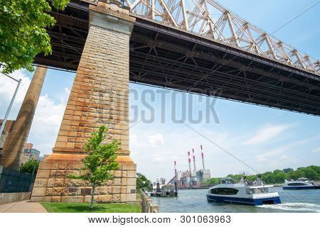An image of the Queensboro Bridge and the Ravenswood power plant