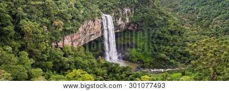 Beautiful View Of Caracol Waterfall (snail Waterfall) - Canela- Rio Grande Do Sul - Brazil