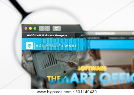 Richmond, Virginia, Usa - 9 May 2019: Illustrative Editorial Of Asure Software Inc Website Homepage.