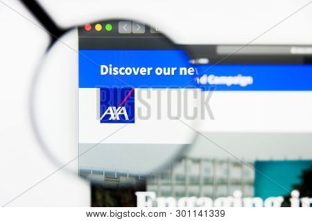 Richmond, Virginia, Usa - 9 May 2019: Illustrative Editorial Of Axa Equitable Holdings Inc Website H