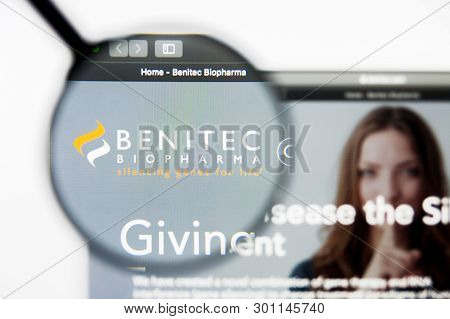 Richmond, Virginia, Usa - 9 May 2019: Illustrative Editorial Of Benitec Biopharma Limited Website Ho