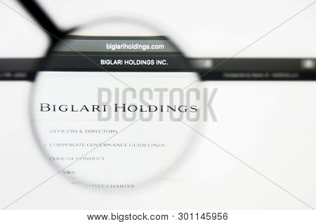 Richmond, Virginia, Usa - 9 May 2019: Illustrative Editorial Of Biglari Holdings Inc Website Homepag