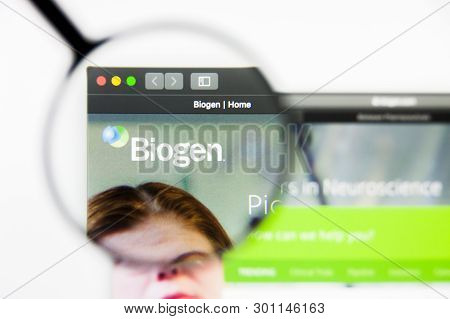Richmond, Virginia, Usa - 9 May 2019: Illustrative Editorial Of Biogen Inc Website Homepage. Biogen 