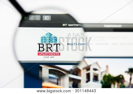 Richmond, Virginia, Usa - 9 May 2019: Illustrative Editorial Of Brt Apartments Corp Website Homepage