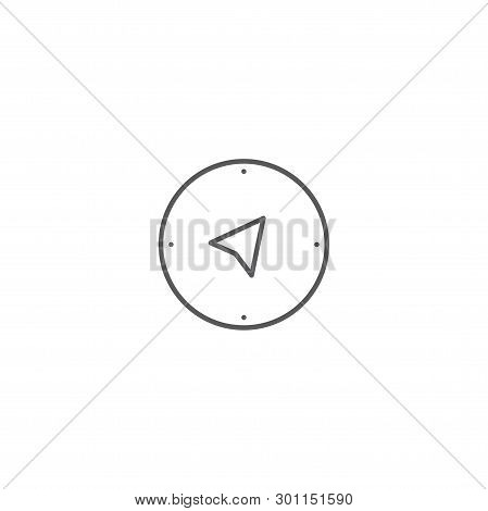 Compass Vector Icon Concept Design Isolated On White Background