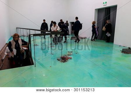 Venice, Italy - May 11: Installation View Of Laure Prouvost, 