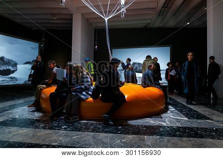 Venice, Italy - May 08: Japanese Pavilion At The 58th International Art Exhibition Of Venice Biennal
