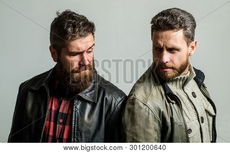 Handsome Stylish And Cool. Masculine And Brutal Friends. Bully Team. Masculinity And Brutality. Feel