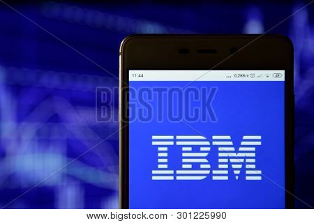 Ibm Logo Is Seen On An Smartphone