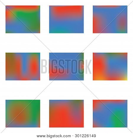 Bright Blurred Graphics From Various Combinations Of Colors And Shades.
