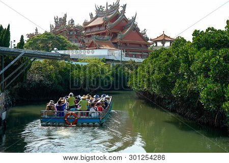 Tainan, Taiwan - April 13, 2019 : Sicao Green Tunnel Ecological Park. Tainan, Taiwan.
