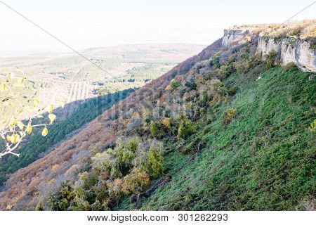 Biyuk-ashlama-dere Gorge In Crimean Mountains Chufut-kale, Bakhchisaray, Crimea On Landscape View Ba
