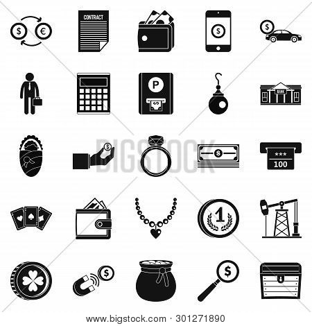 Holding Icons Set. Simple Set Of 25 Holding Icons For Web Isolated On White Background