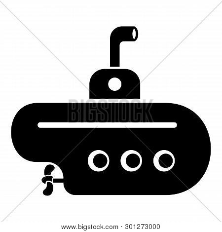 Bathyscaphe With Periscope Icon. Simple Illustration Of Bathyscaphe With Periscope Icon For Web.