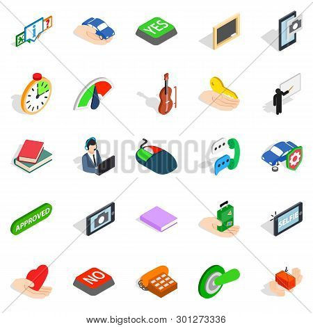 Duologue Icons Set. Isometric Set Of 25 Duologue Icons For Web Isolated On White Background