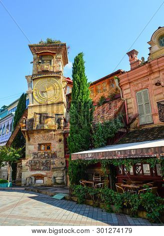 Clock Tower Of Rezo Gabriadze Theater