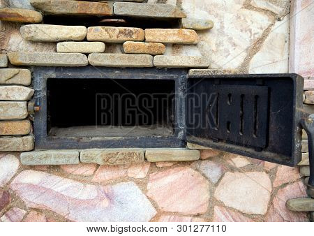 Open Forged Door Blew A Large Oven