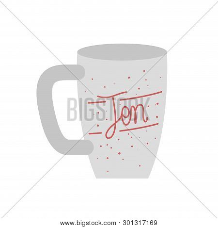 Cup  Cfee With White Background Vector Illustration Design