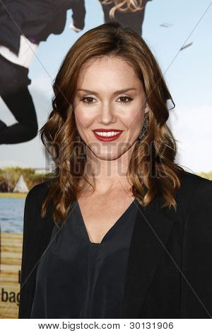 LOS ANGELES, CA - FEB 16: Anastasia Hayes na premiéře Universal Pictures 