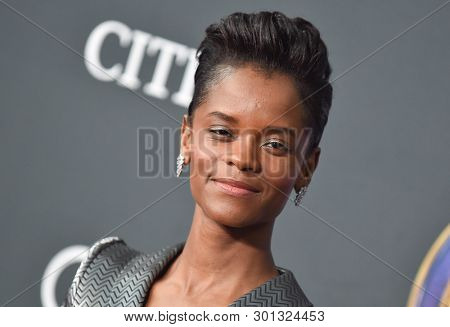 LOS ANGELES - APR 22:  Leticia Wright arrives for the 