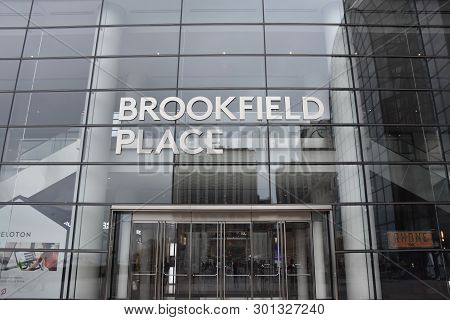 New York, Ny - Apr 14: Brookfield Place In Manhattan, New York, As Seen On April 14, 2019. Also Know