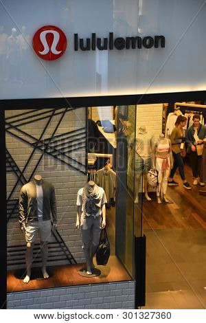 New York, Ny  Apr 14: Lululemon Store At Brookfield Place In Manhattan, New York, As Seen On April 1