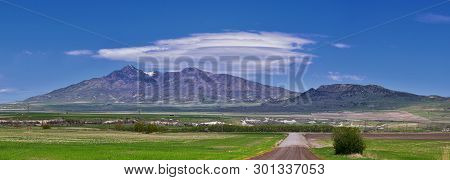 Tremonton And Logan Valley Landscape Views From Highway 30 Pass, Including Fielding, Beaverdam, Rive