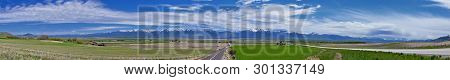 Tremonton And Logan Valley Landscape Views From Highway 30 Pass, Including Fielding, Beaverdam, Rive