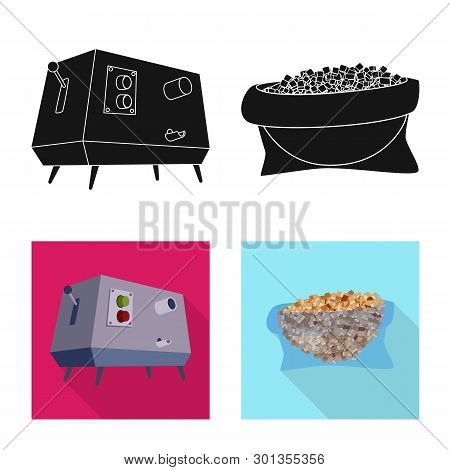 Vector Illustration Of Farm And Agriculture  Icon. Set Of Farm And Technology Vector Icon For Stock.