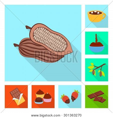 Vector Design Of Treat And Product Symbol. Set Of Treat And Yummy Vector Icon For Stock.