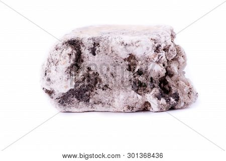 Macro Mineral Phlogopite Stone On A White Background
