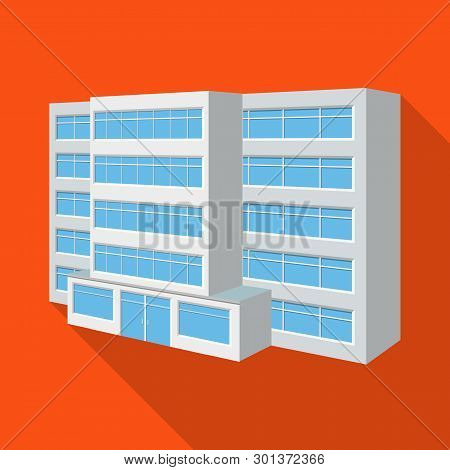 Vector Illustration Of Hospital And House Logo. Collection Of Hospital And Administrative Stock Vect