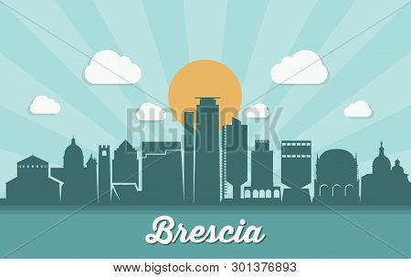 Brescia Skyline - Italy - Vector Illustration - Vector