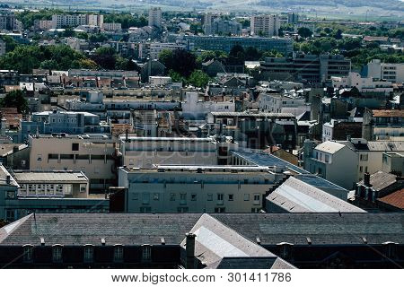 Reims France May 15, 2019 View Of The City Of Reims From The Top Of The Notre Dame De Reims Cathedra