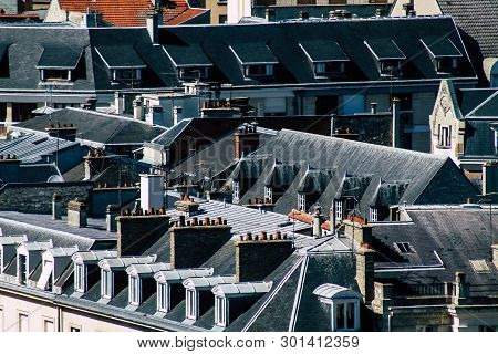 Reims France May 15, 2019 View Of The City Of Reims From The Top Of The Notre Dame De Reims Cathedra