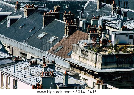 Reims France May 15, 2019 View Of The City Of Reims From The Top Of The Notre Dame De Reims Cathedra