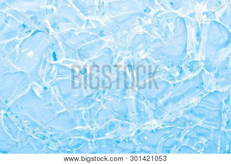 Multicolored Cosmetic Liquid Gel Isolated On White Background. Cosmetic Texture. Professional Makeup