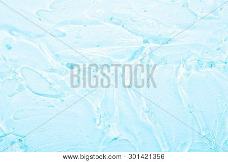 Multicolored Cosmetic Liquid Gel Isolated On White Background. Cosmetic Texture. Professional Makeup