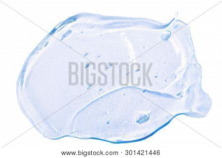 Multicolored Cosmetic Liquid Gel Isolated On White Background. Cosmetic Texture. Professional Makeup