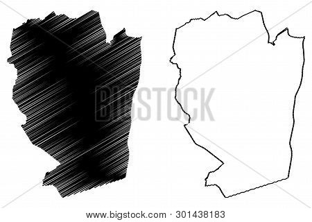 Naama Province (provinces Of Algeria, Peoples Democratic Republic Of Algeria) Map Vector Illustratio