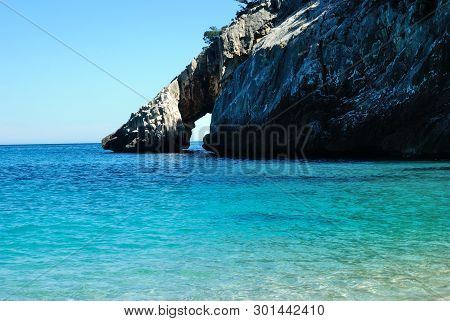 View Of The Cala Goloritzè Beach, Baunei