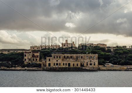 View From Sliema To Manoel Island And Fort Manoel In The Evening, Malta